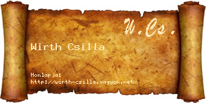 Wirth Csilla névjegykártya